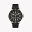 Timex Men's Black Leather Watch, Brass Case | Tw2r45800
