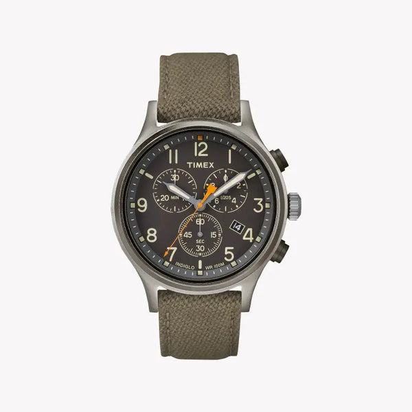 Timex Men's Green Fabric Watch, Black Dial | Tw2r47200 by i-watch
