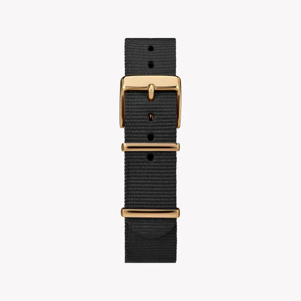 Timex Women's Black Fabric Watch, Brass Gold Case | Tw2r49200 by i-watch
