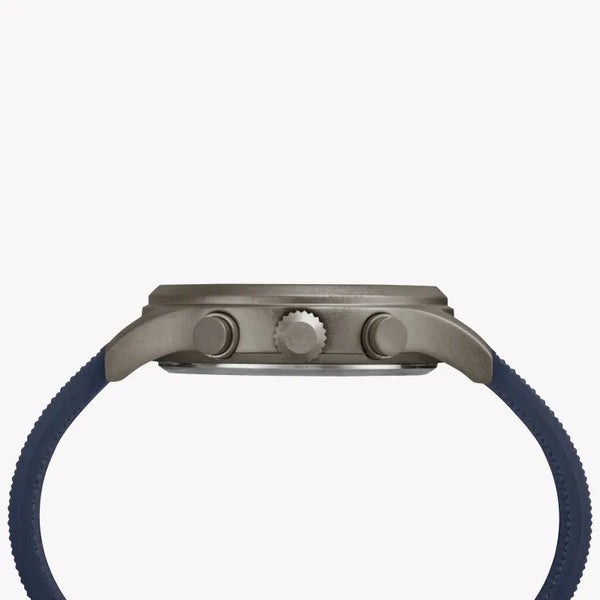 Timex Men's Blue Silicone Watch, Brass Case | Tw2r60300