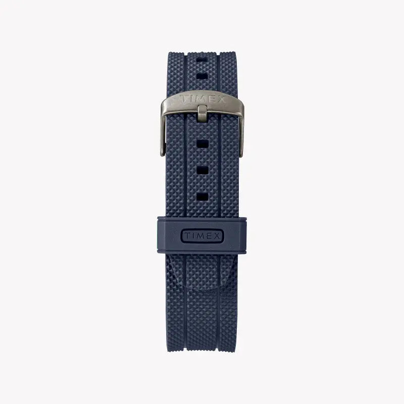 Timex Men's Blue Silicone Watch, Brass Case | TW2R60300