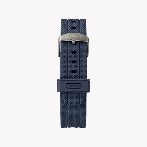Timex Men's Blue Silicone Watch, Brass Case | Tw2r60300