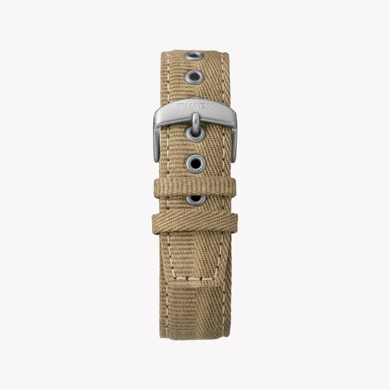 Timex Men's Brass Tan Fabric Watch, Off White Dial | TW2R60500