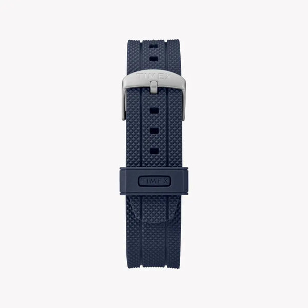 Timex Men's Blue Silicone Watch, Brass Case | Tw2r60700