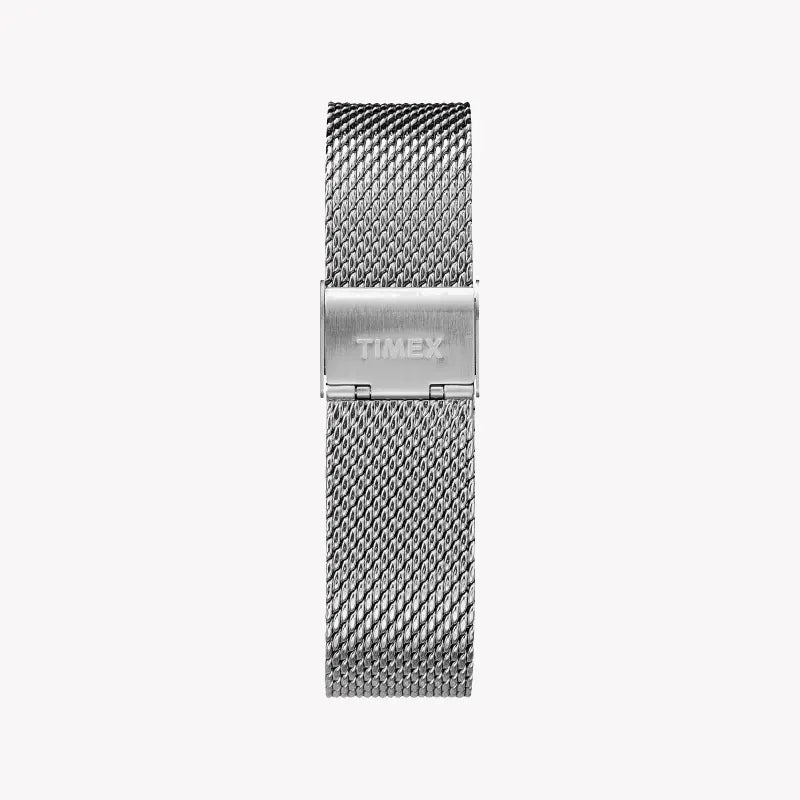 Timex Unisex Brass Silver Watch, Black Dial | TW2R61900