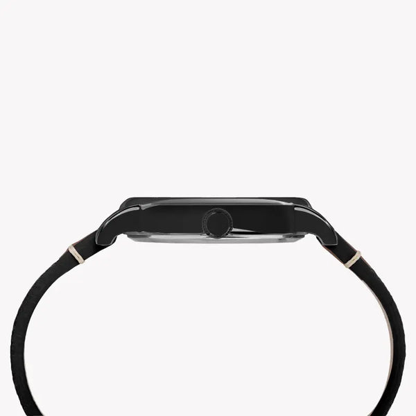 Timex Unisex Black Fabric Watch, Brass Case | Tw2r62100