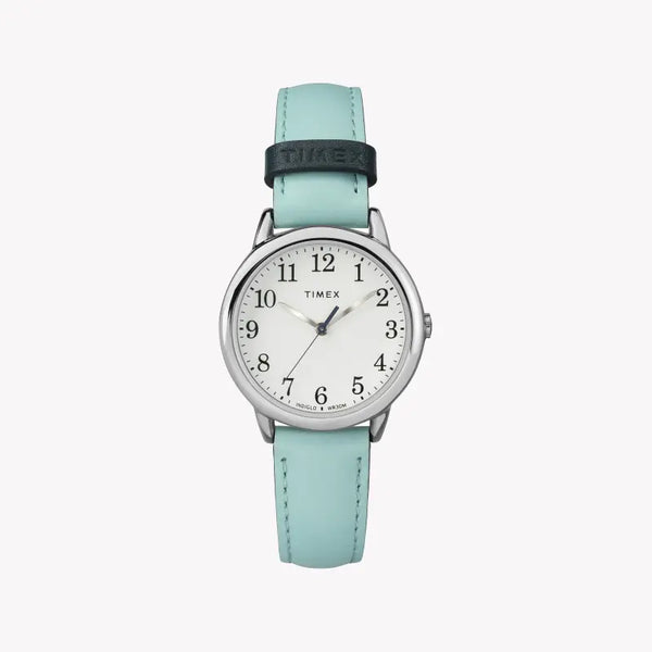 Timex Women's Blue Leather Watch, White Dial | Tw2r62900 by i-watch