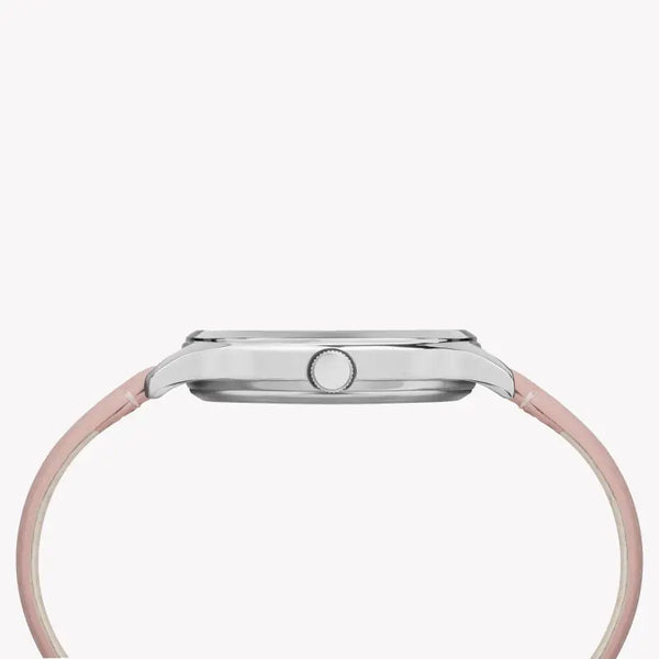 Timex Women's Pink Leather Watch, Brass Case | Tw2r66600 by i-watch