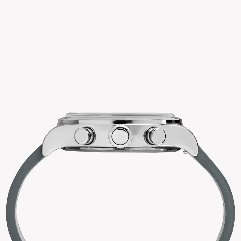 Timex Unisex Stainless Steel Gray Leather Watch, Gray Dial | Tw2r70700 by i-watch