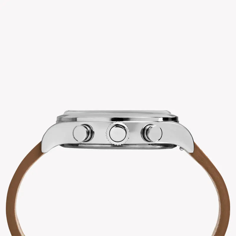 Timex Men's Stainless Steel Watch, Black Dial, Tan Leather | Tw2r70900 by i-watch