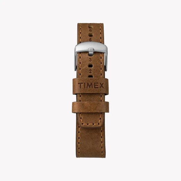 Timex Unisex Leather Watch, Black Dial | Tw2r71200