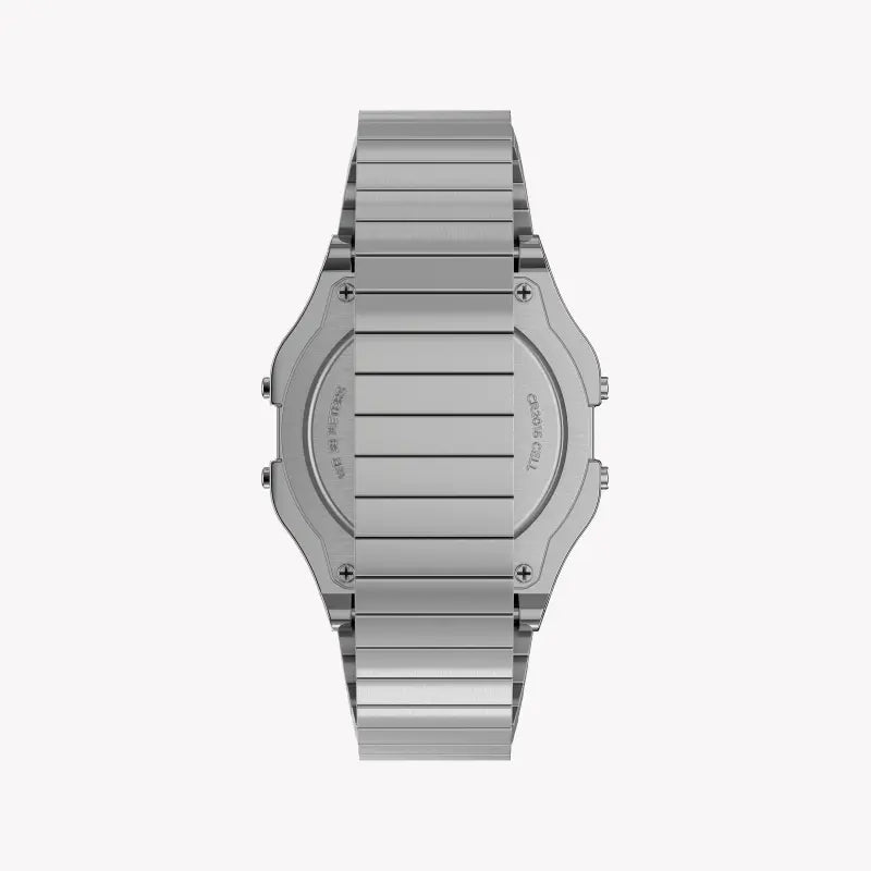 TIMEX TW2R79100 MONTRE NUMÉRIQUE DE LUXE UNISEXE - ÉLÉGANCE EN RÉSINE ARGENTÉE ET ACIER INOXYDABLE