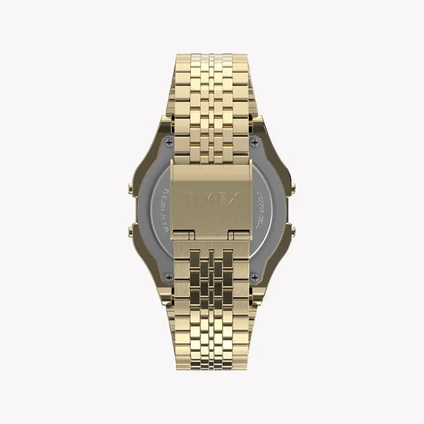 Timex Unisex Gold Stainless Steel Watch, Digital Dial | Tw2r79200