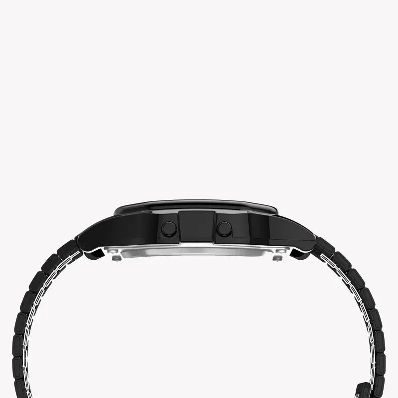 TIMEX SPECIAL PROJECTS TW2R79400 - MONTRE NUMÉRIQUE UNISEXE EN RÉSINE AVEC BANDE EN ACIER INOXYDABLE NOIR