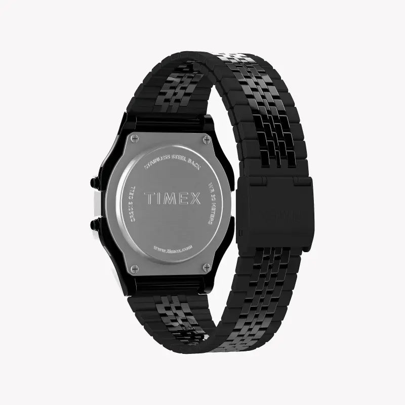 TIMEX SPECIAL PROJECTS TW2R79400 - MONTRE NUMÉRIQUE UNISEXE EN RÉSINE AVEC BANDE EN ACIER INOXYDABLE NOIR