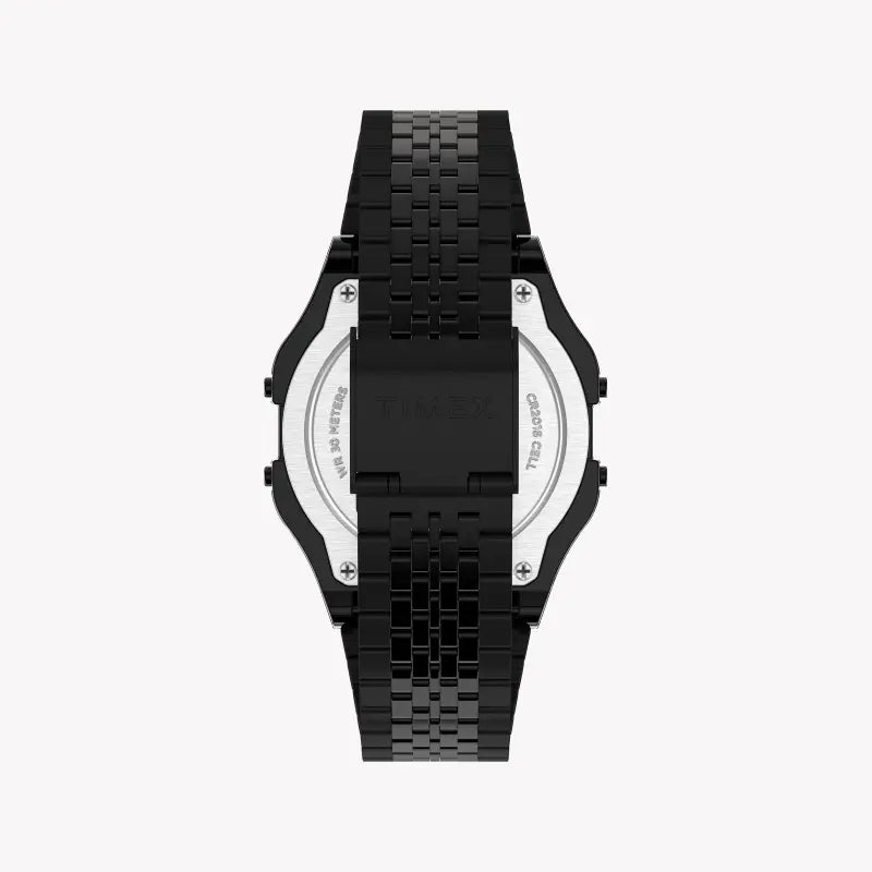 TIMEX SPECIAL PROJECTS TW2R79400 - MONTRE NUMÉRIQUE UNISEXE EN RÉSINE AVEC BANDE EN ACIER INOXYDABLE NOIR