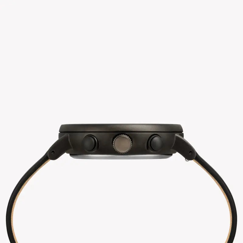 TIMEX Essential Collection Fairfield TW2R79800 - ساعة رجالية كلاسيكية من الجلد باللون الأسود مع إضاءة ليلية من INDIGLO