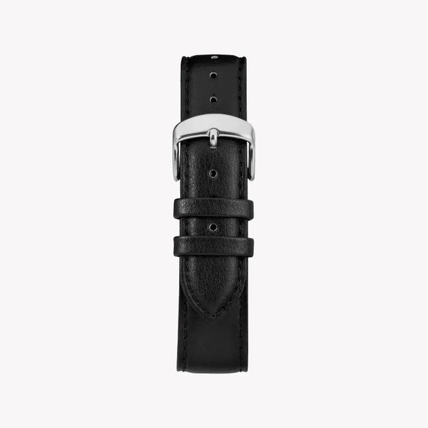 Timex Men's Black Leather Watch, Silver Dial | Tw2r85300 by i-watch