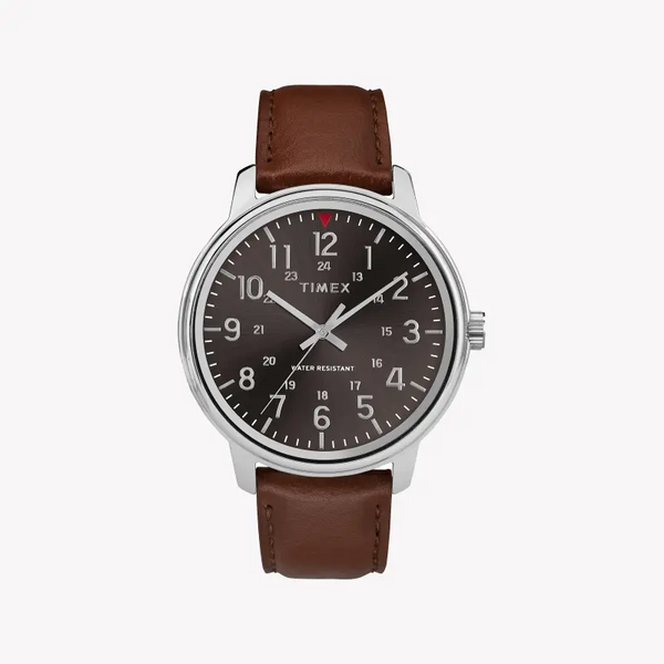 Timex Men's Black Dial, Tan Leather Band | Tw2r85700 by i-watch