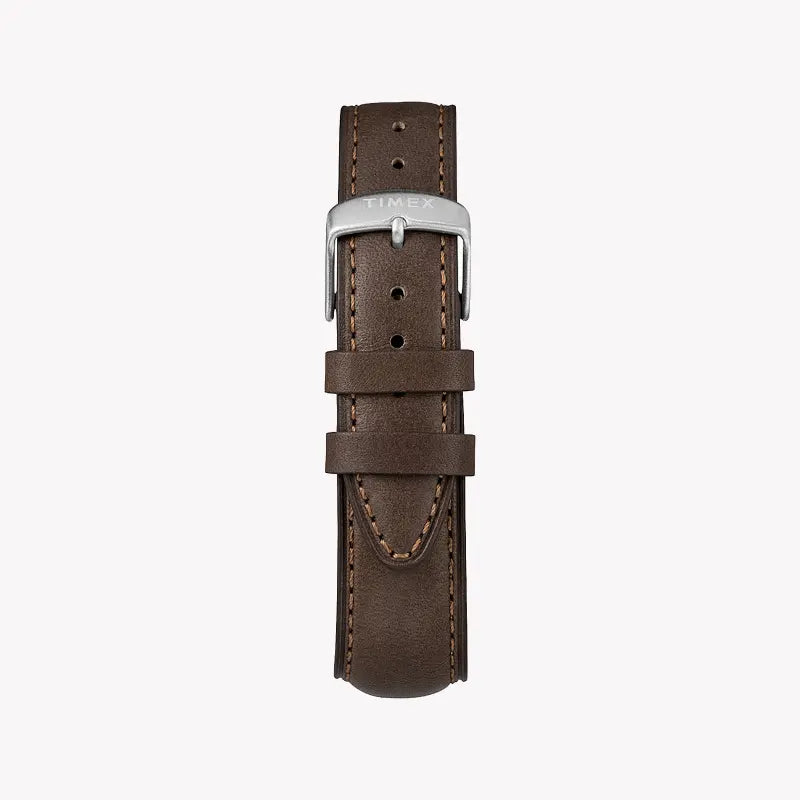 Timex Men's Brown Leather Watch, Tan Dial | Tw2r88200