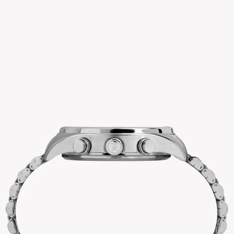 Timex Men's Silver Stainless Steel Watch, White Dial | Tw2r88500 by i-watch
