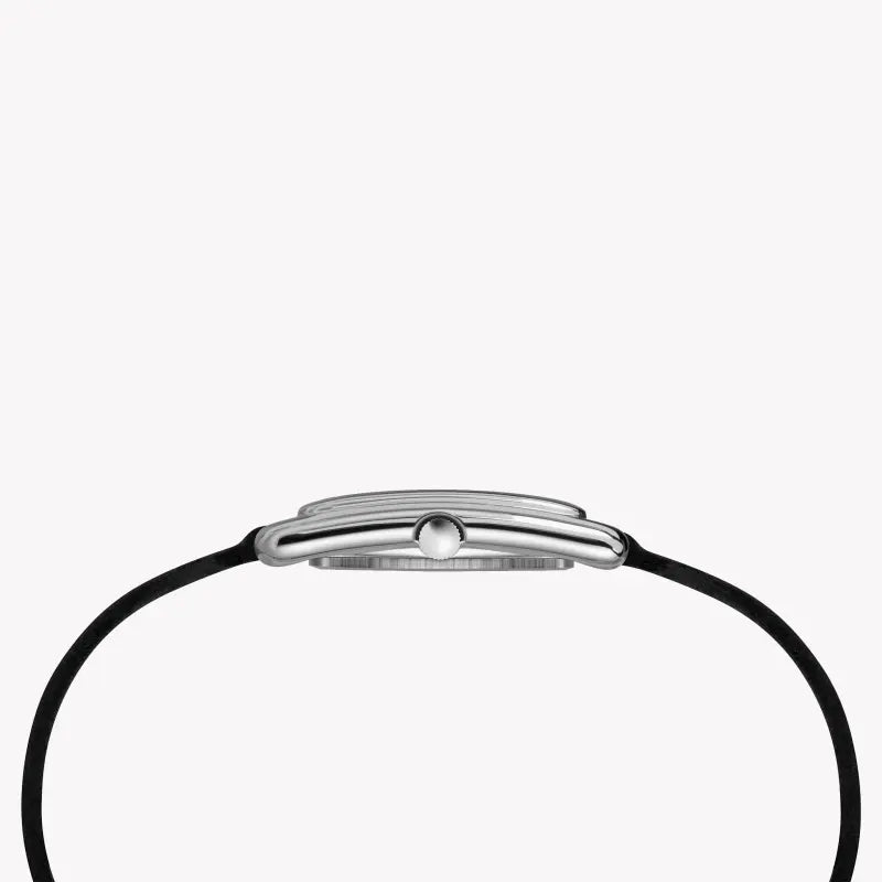 Timex Women's Black Leather & Dial Watch, Brass Case | Tw2r90000