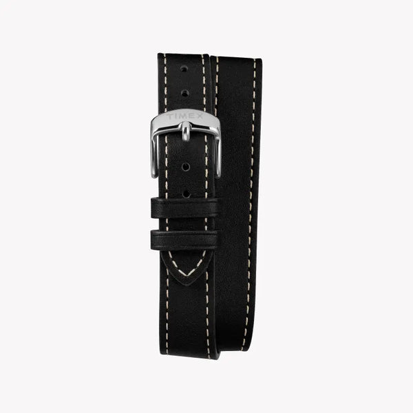 Timex Women's Black Leather & Dial Watch, Brass Case | Tw2r90000