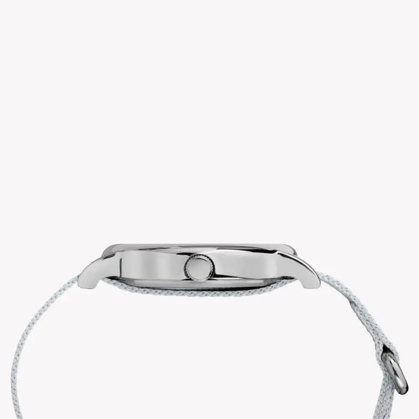 Timex Women's Silver Fabric Watch, White Dial | Tw2r92500 by i-watch