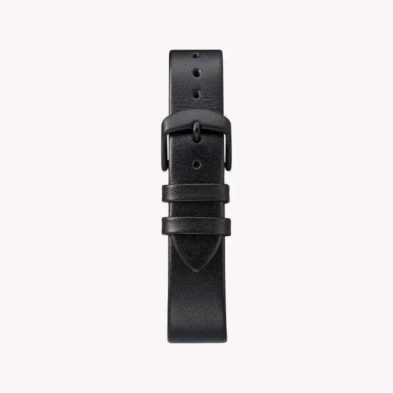 Timex Women's Black Leather Watch, Black Dial | TW2R95100