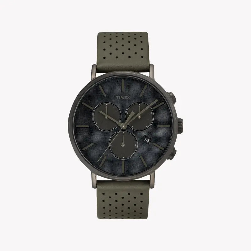 Timex Men's Gray Leather Watch, Gray Dial | Tw2r97800 by i-watch