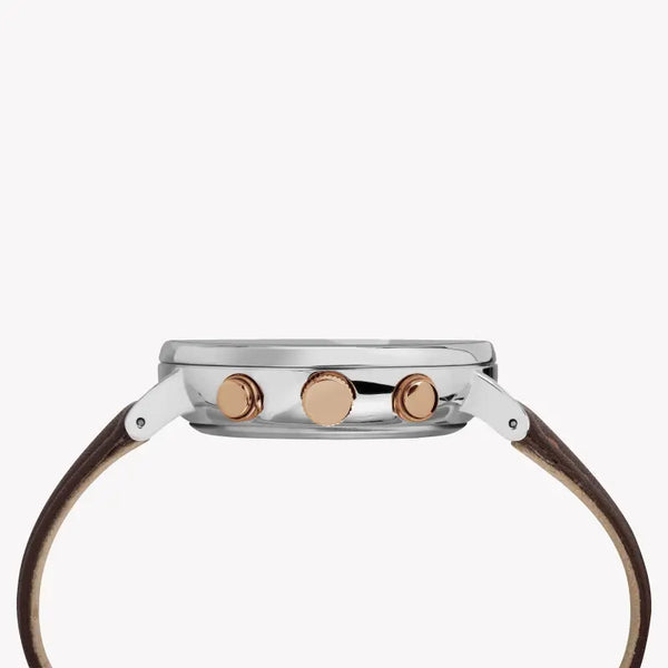 Timex Men's Brown Leather Watch, Black Dial | Tw2t11500 by i-watch