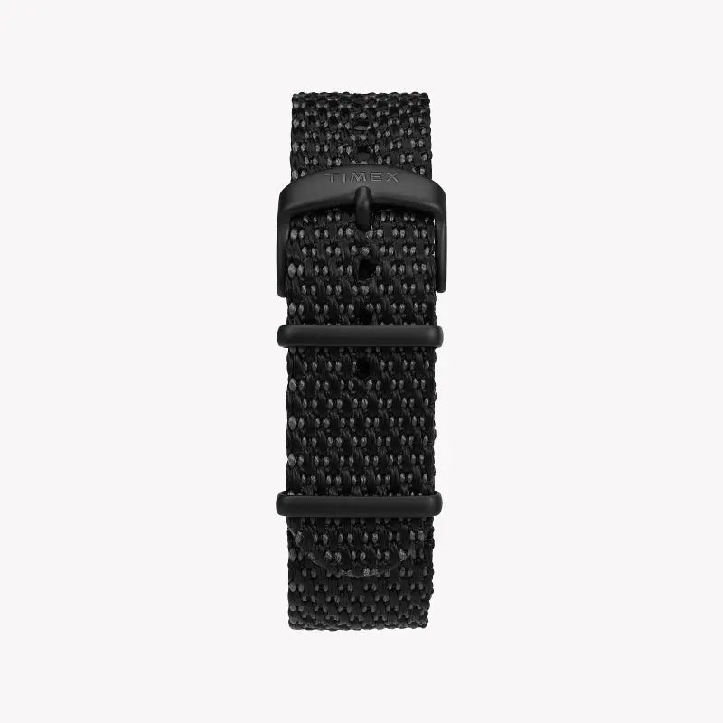 Timex Men's Brass Black Fabric Watch, Orange Dial | Tw2t30200 by i-watch
