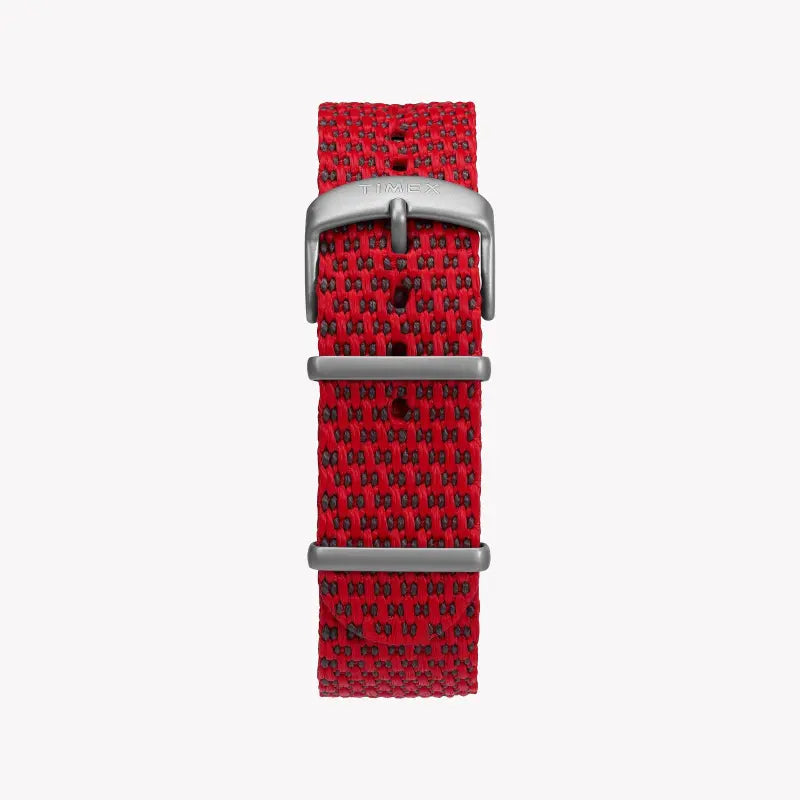 Timex Men's Brass Watch, Black Dial, Red Fabric Strap | Tw2t30300 by i-watch