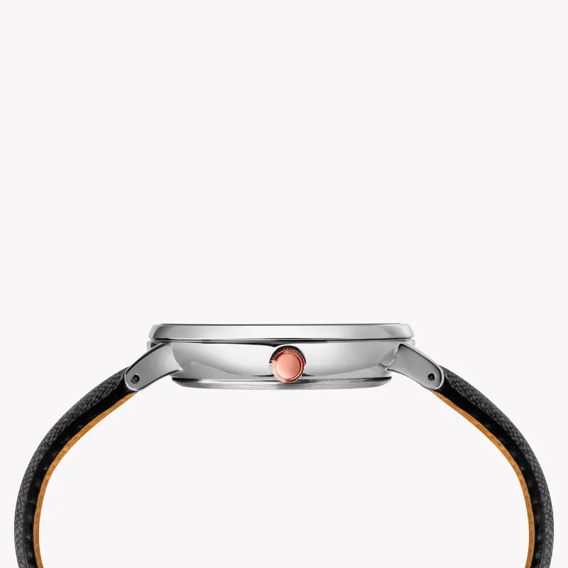 Timex Men's Brass Watch, White Dial, Black Leather Strap | Tw2t34700 by i-watch