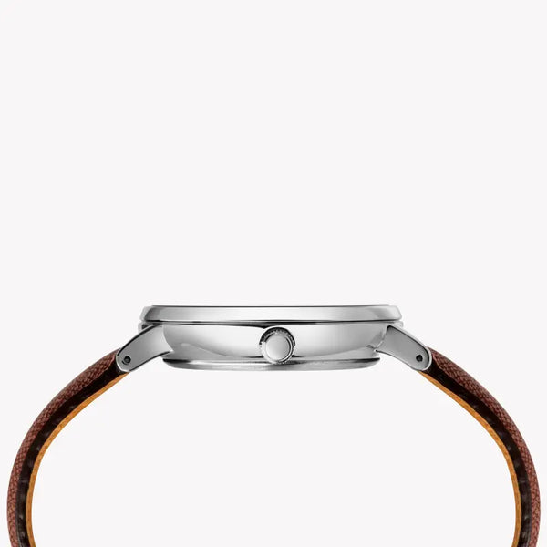 Timex Men's Brown Leather Watch, Blue Dial | Tw2t34800 by i-watch