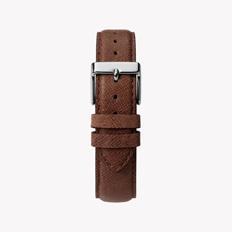 Timex Men's Brown Leather Watch, Blue Dial | Tw2t35100