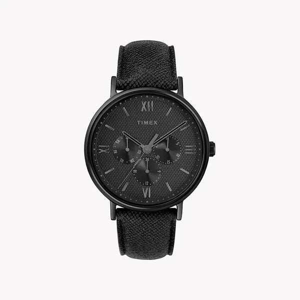 Timex Tw2t35200 Classic Southview - Elegant Black Dial Men's Watch With Leather Strap by i-watch
