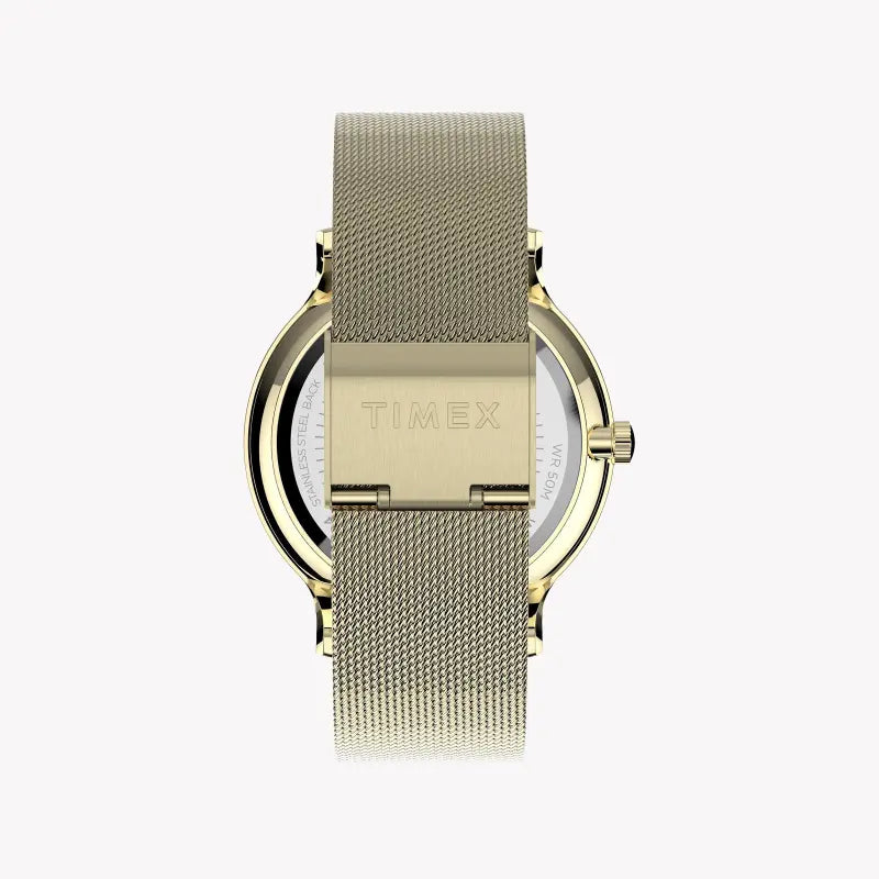 Timex Women's Gold Watch, White Dial | Tw2t74600