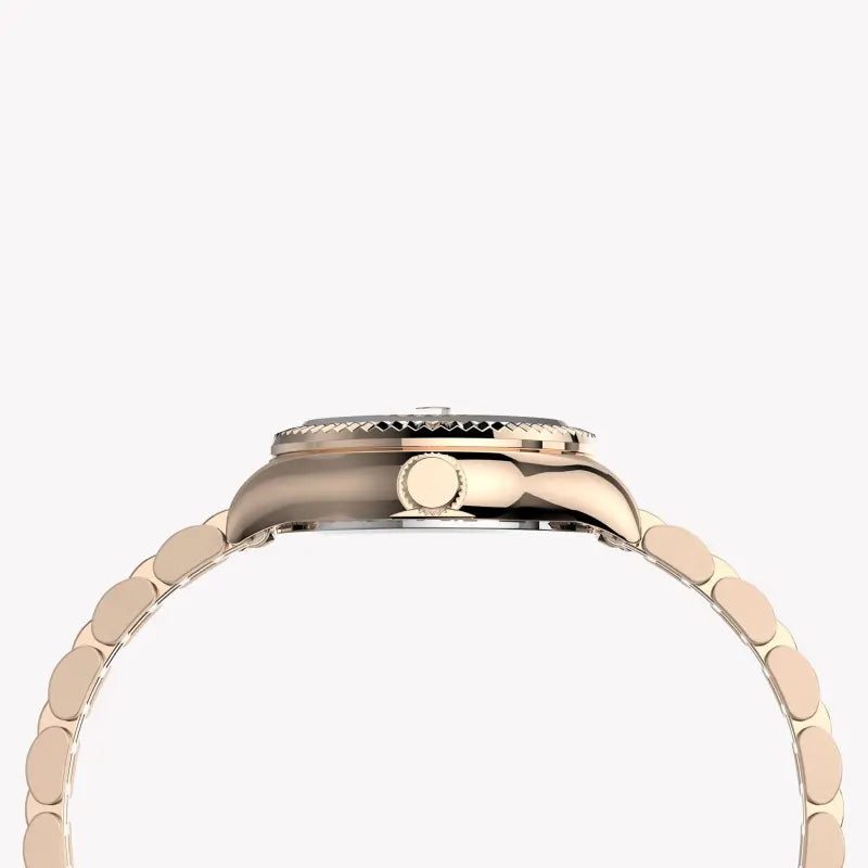 Timex Women's Rose Gold Stainless Steel Watch, 24mm Dial | TW2T86500