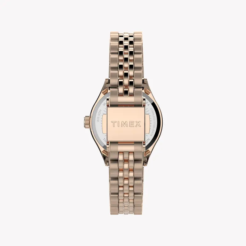 Timex Women's Rose Gold Stainless Steel Watch, 24mm Dial | TW2T86500