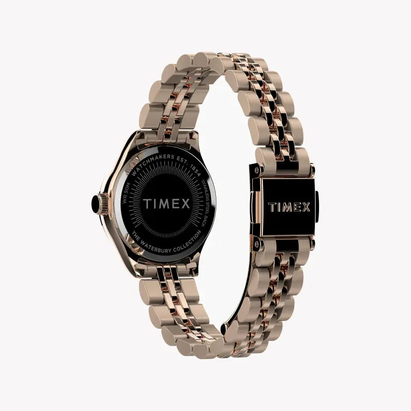 Timex Women's Rose Gold Stainless Steel Watch, 24mm Dial | TW2T86500