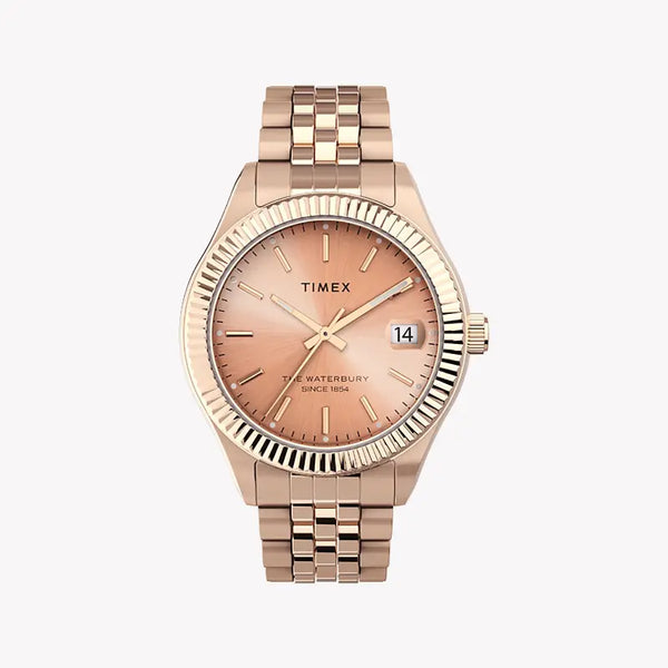 Timex Women's Rose Gold Stainless Steel Watch, 34mm | Tw2t86800 by i-watch