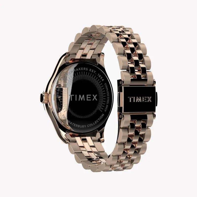 Timex Women's Rose Gold Stainless Steel Watch, 34mm | TW2T86800