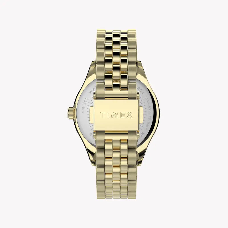 Timex Women's Gold Stainless Steel Watch, Gold Dial | Tw2t86900 by i-watch