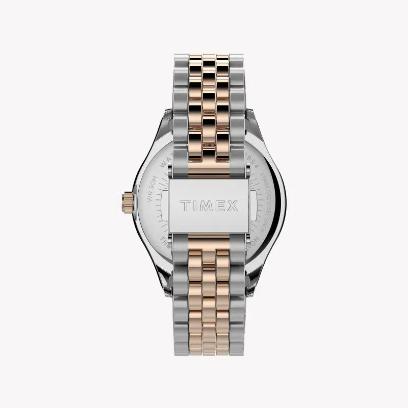 Timex Women's 2t Stainless Steel Watch, Silver Dial | Tw2t87000