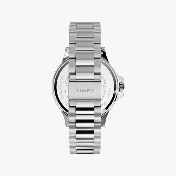 Timex Men's Silver Stainless Steel, Blue Dial | Tw2u13200