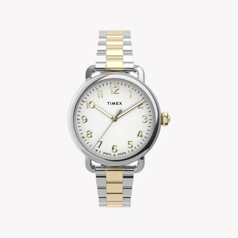 Timex Women's Silver Dial, Stainless Steel Band | Tw2u13800