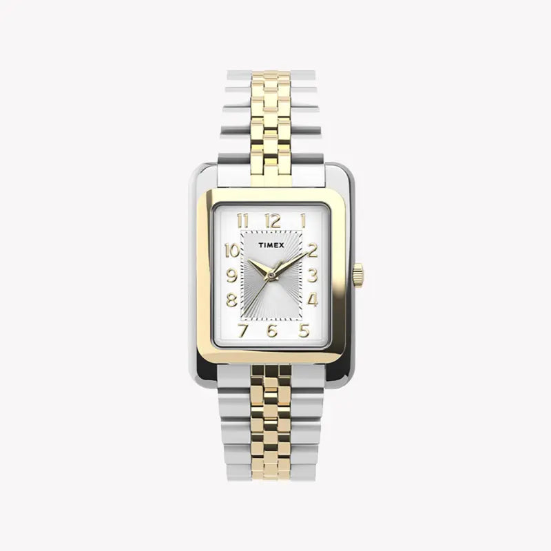 Timex Women's Watch With Silver Brass Case And Silver & Gold Stainless Steel Band by i-watch