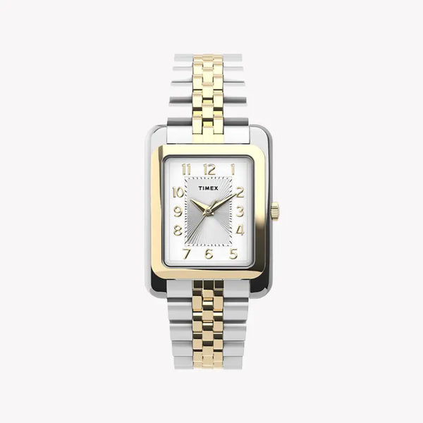 Timex Women's Watch With Silver Brass Case And Silver & Gold Stainless Steel Band by i-watch
