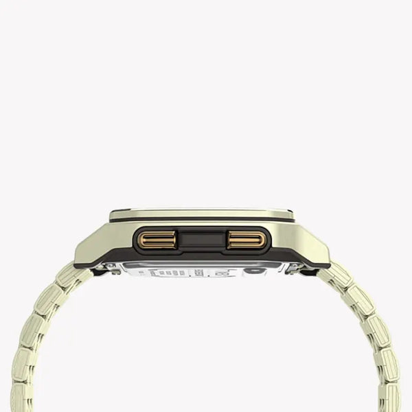 Timex Men's Gold Stainless Steel Watch, Digital Dial | Tw2u17100